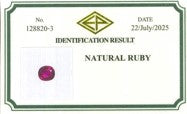 0.569ct Natural Red Purplish ( Unheated)) Ruby Myanmmar - Far East Gems & Jewellery