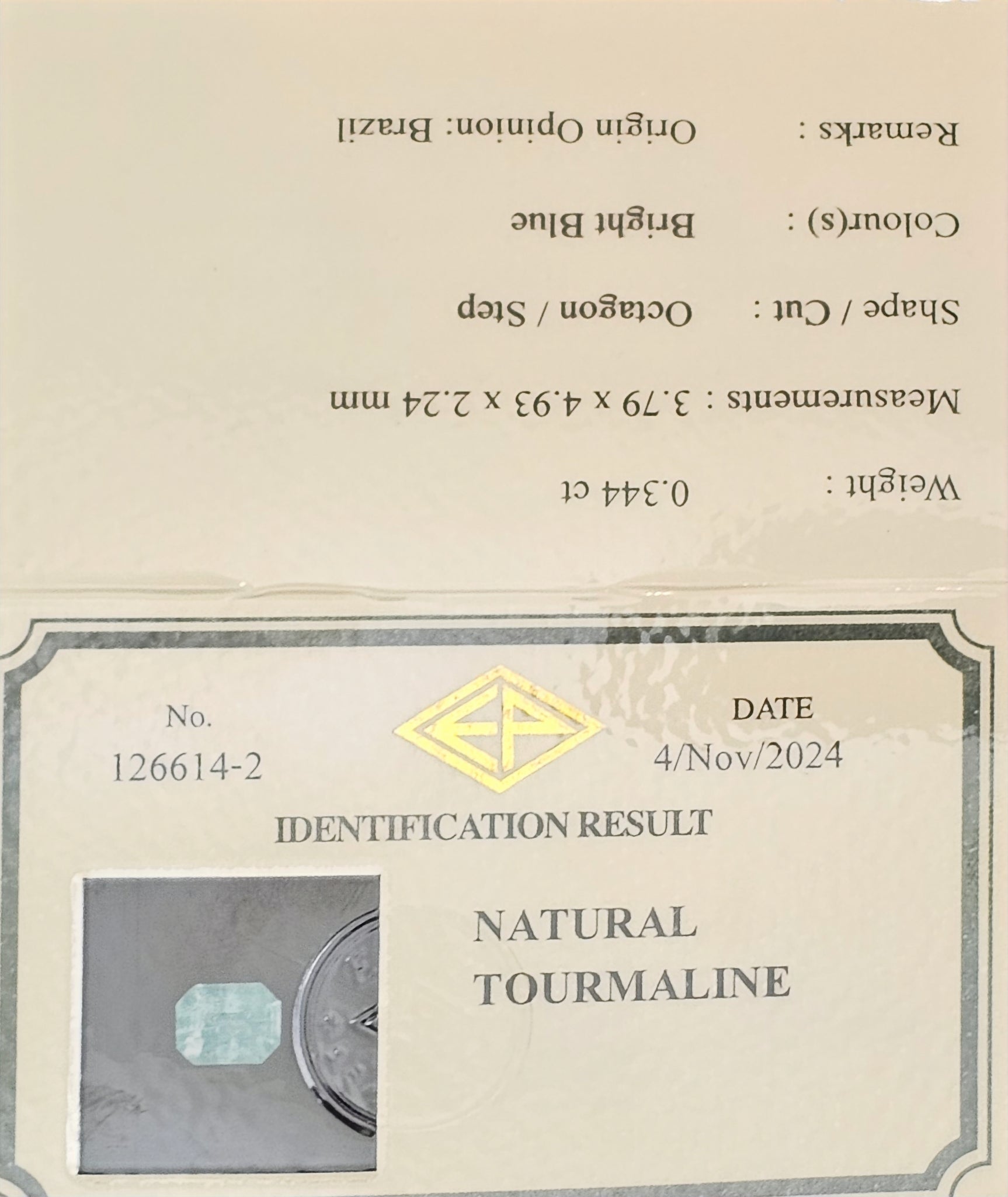 Paraiba Tourmaline Brazil 0.34ct - Far East Gems & Jewellery