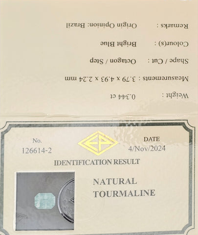 Paraiba Tourmaline Brazil 0.34ct - Far East Gems & Jewellery