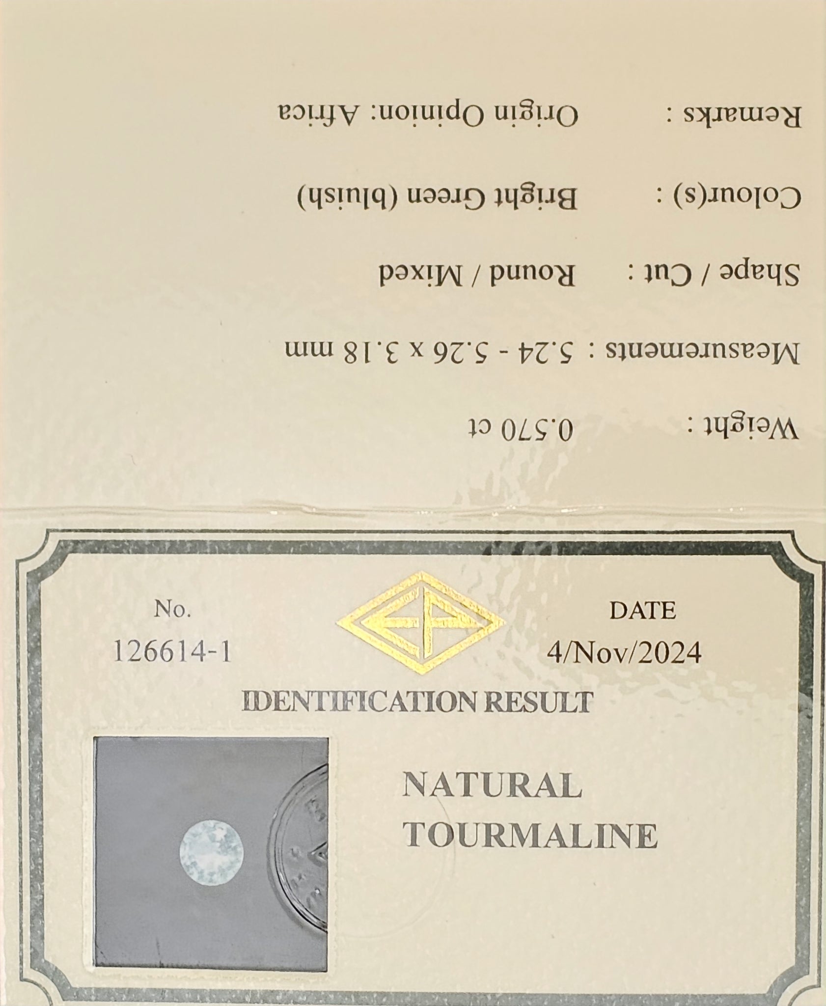 Paraiba Tourmaline 0.57ct Africa - Far East Gems & Jewellery