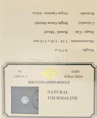 Paraiba Tourmaline 0.57ct Africa - Far East Gems & Jewellery