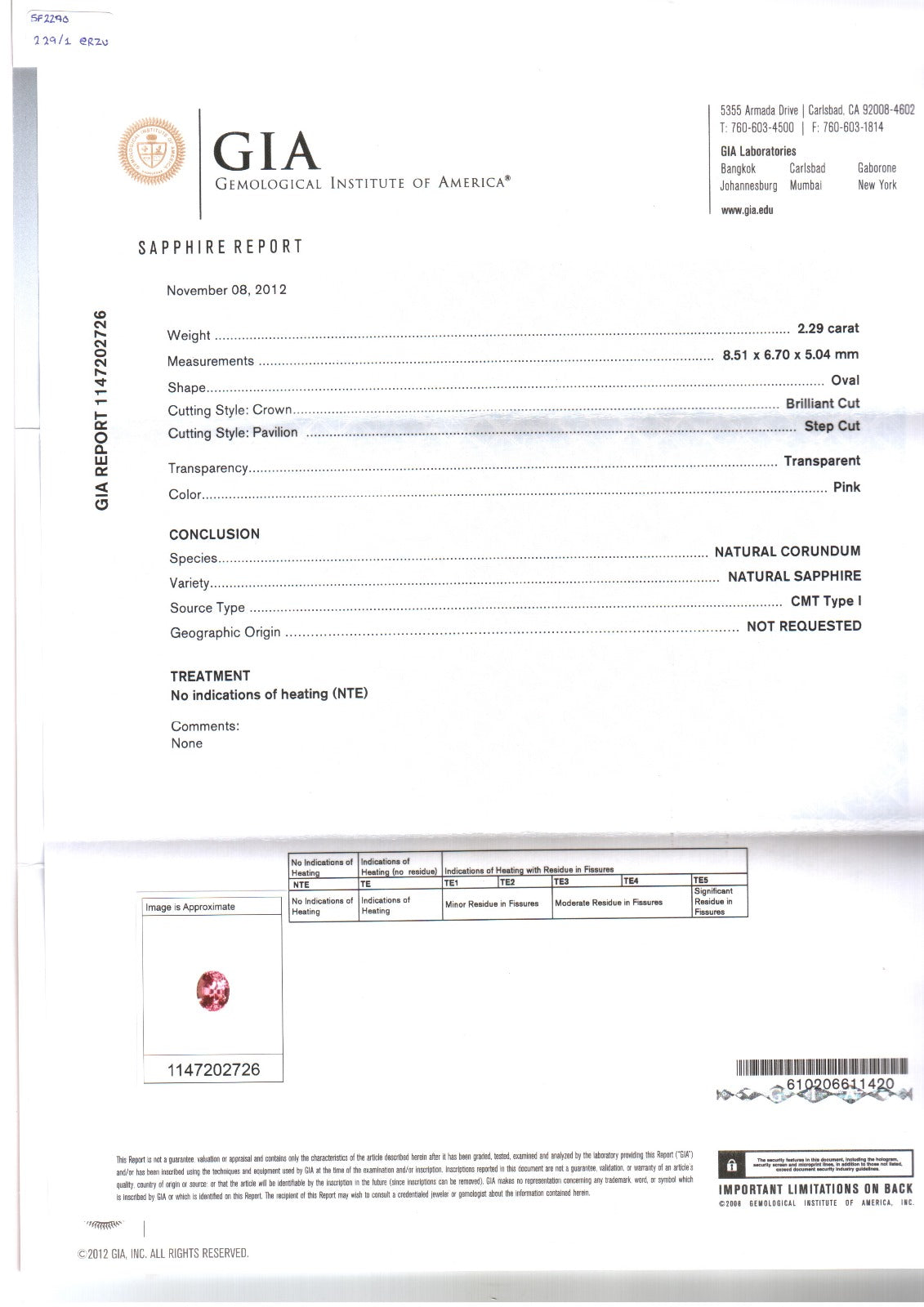 Pair of 1.95ct & 2.29ct Natural Pink Sapphire No heat - Far East Gems & Jewellery