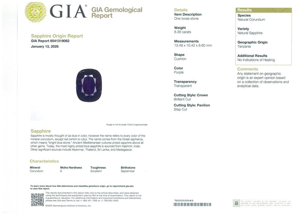 8.36ct Natural Sapphire - Far East Gems & Jewellery
