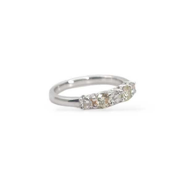 Yellow Diamonds & Diamond Ring, 2.65g - Far East Gems & Jewellery