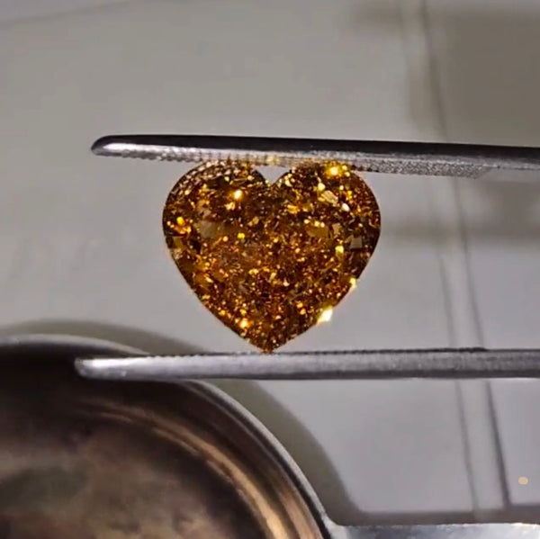 3.11ct Fancy Dark Brown Greenish Yellow SI1 Chameleon Diamond GIA 5234100586 - Far East Gems & Jewellery