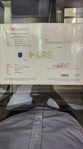 Tanzanite Cushion Cut 19.55ct - Far East Gems & Jewellery