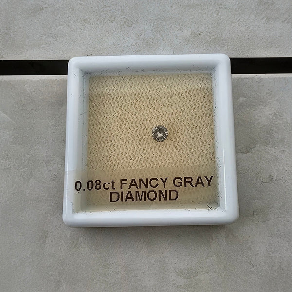 Natural Fancy Gray Diamond 0.08ct with GIA 2211220612