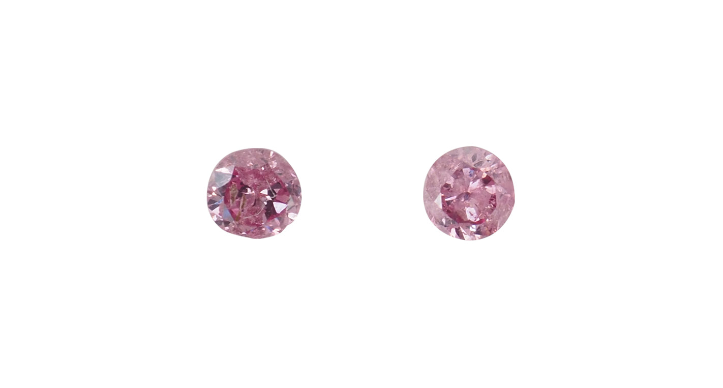 Argyle Pink Diamonds, 2pc, 0.28ct - Far East Gems & Jewellery