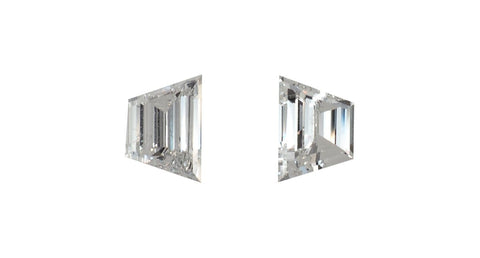 Trapezium White Diamonds, 0.88ct - Far East Gems & Jewellery