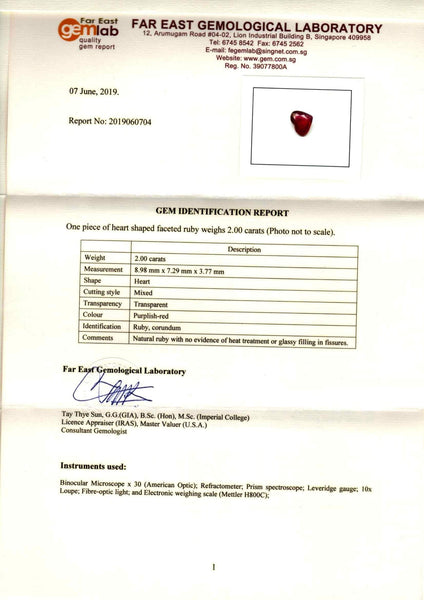 Unheated Ruby, 2ct - Far East Gems & Jewellery