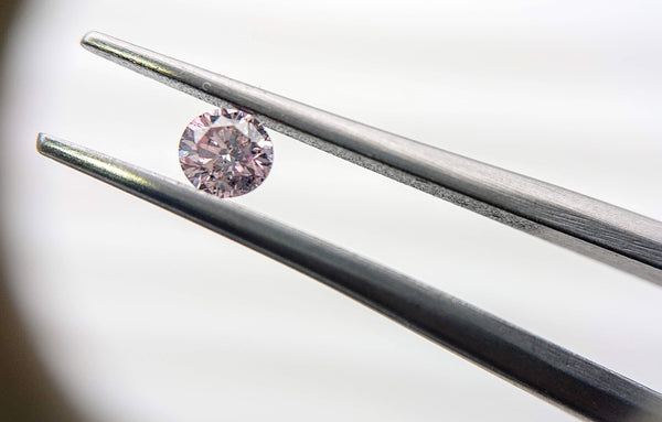 Pink Diamond 0.15ct Round Fancy Purple Pink - Far East Gems & Jewellery
