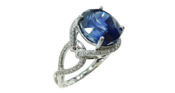 Blue Sapphire Ring 5.46ct - Far East Gems & Jewellery