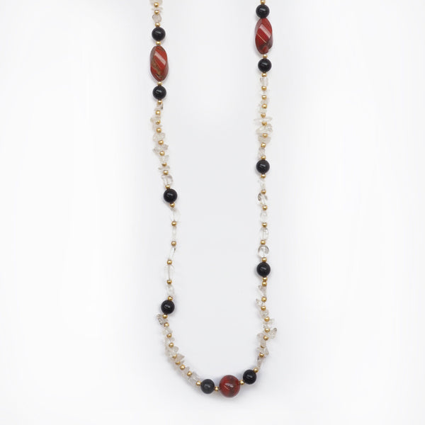 Jasper and Quartz Necklace - Far East Gems & Jewellery